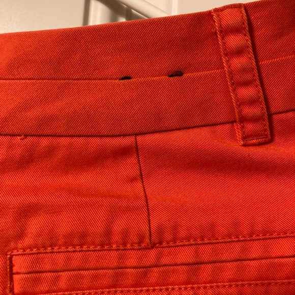 J CREW Orange Chino Short Shorts with Pockets Womens Size 0 - Picture 14 of 16